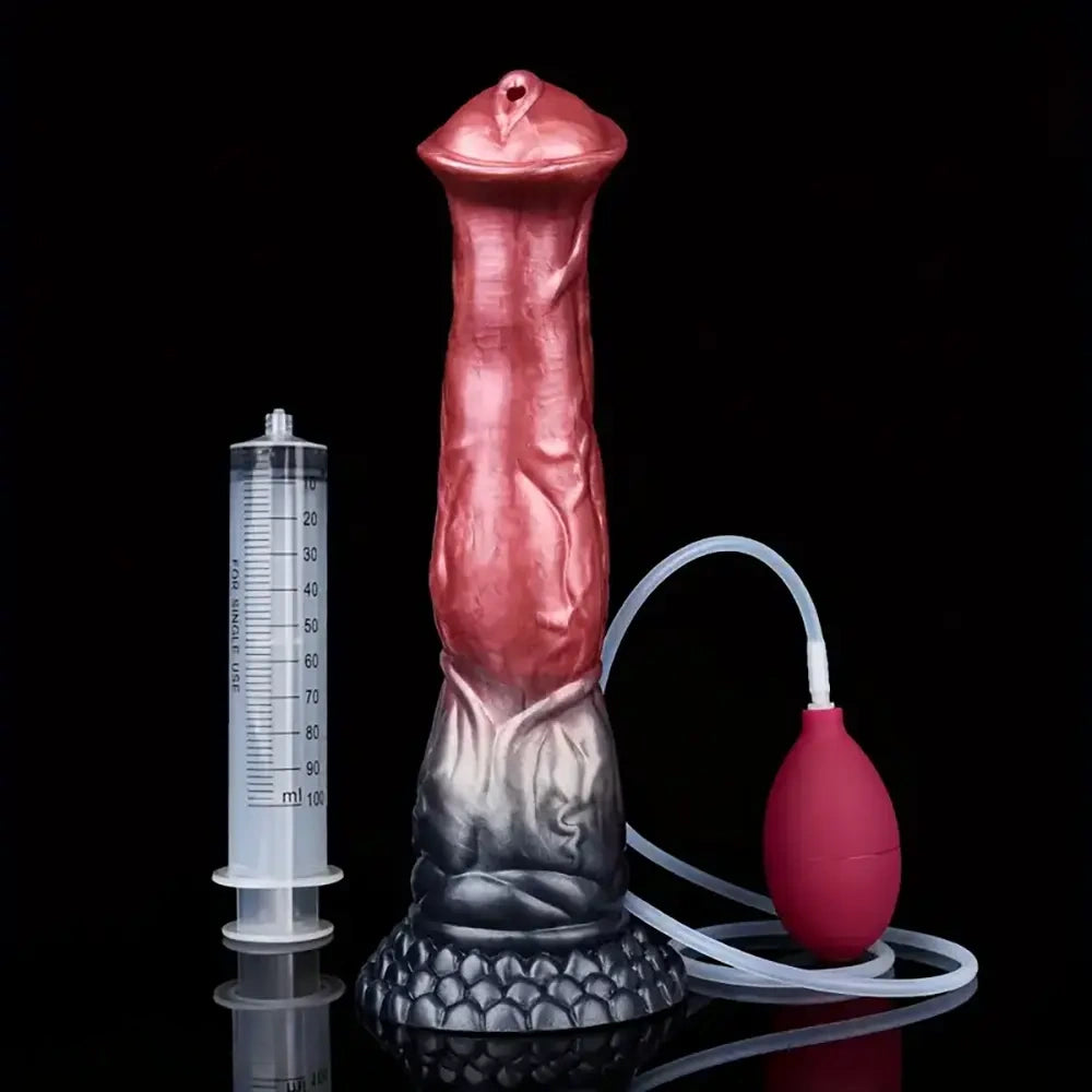 11.22in Big Horse Cock Silicone Soft Animal Penis Dildo Vaginal Massager