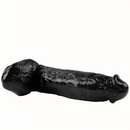 11.22in PVC Black Flexible Big Dildo With Suction Cup For Hands-Free