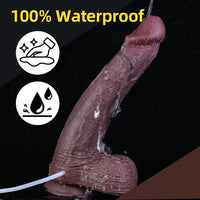 11.22in Real G-spot Penis Anal Dual Density Silicone Ejaculating Dildo