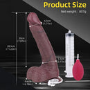 11.22in Real G-spot Penis Anal Dual Density Silicone Ejaculating Dildo