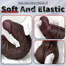 11.22in Realistic Curved Strap on Silicone Big Dildo Couples Flirting Toy