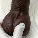 11.22in Realistic Curved Strap on Silicone Big Dildo Couples Flirting Toy