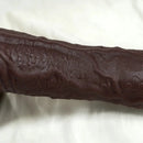 11.22in Realistic Curved Strap on Silicone Big Dildo Couples Flirting Toy