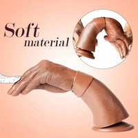 11.22in Realistic Hand Arm Fist With Graduated Fingers Dildo Sex Toy
