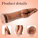 11.22in Realistic Hand Arm Fist With Graduated Fingers Dildo Sex Toy