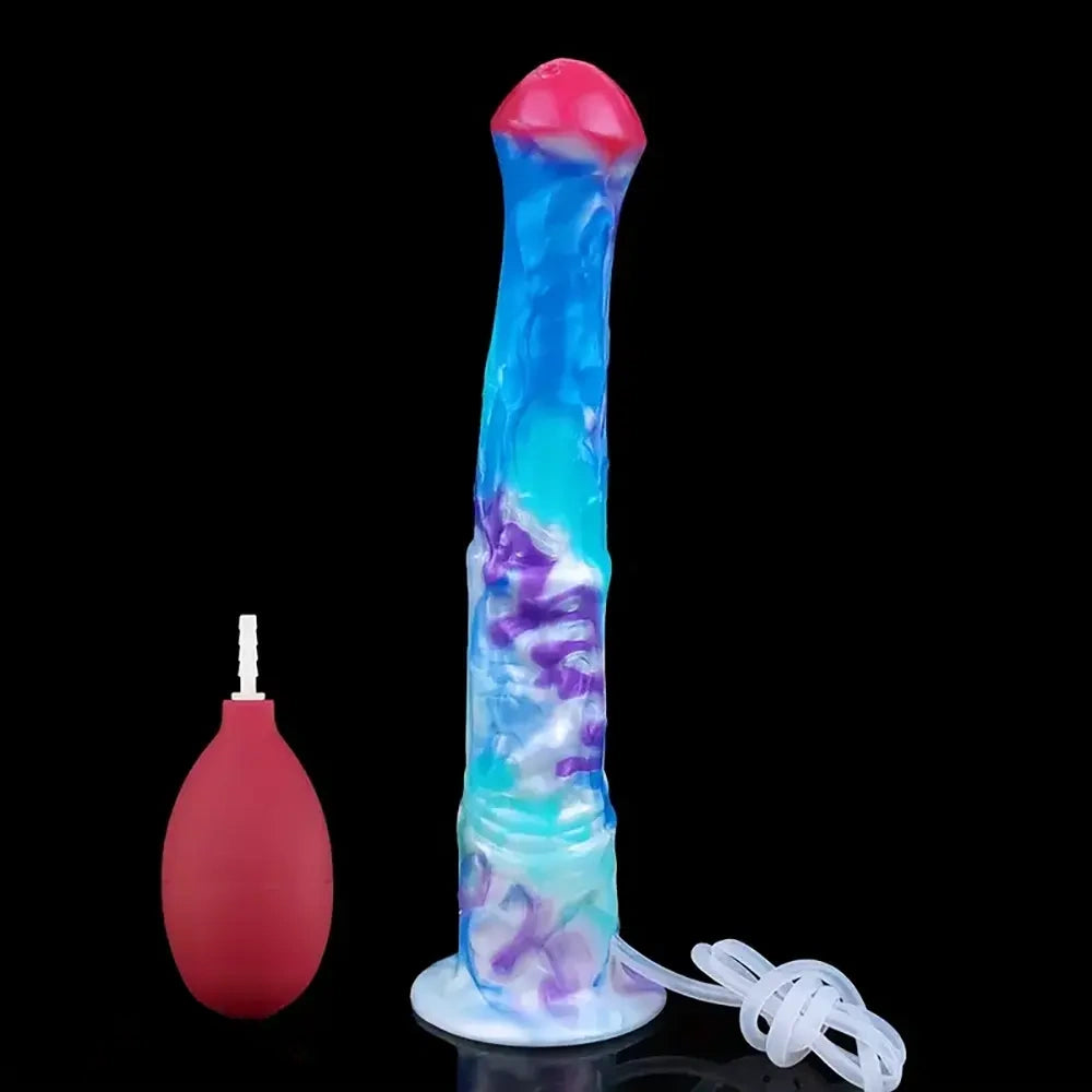 11.22in Realistic Horse Silicone Squirting Soft Large Cock Dildo