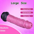 11.22in Unisex Big Silicone Soft Dildo For Anal Vaginal Simulation Sex Toy