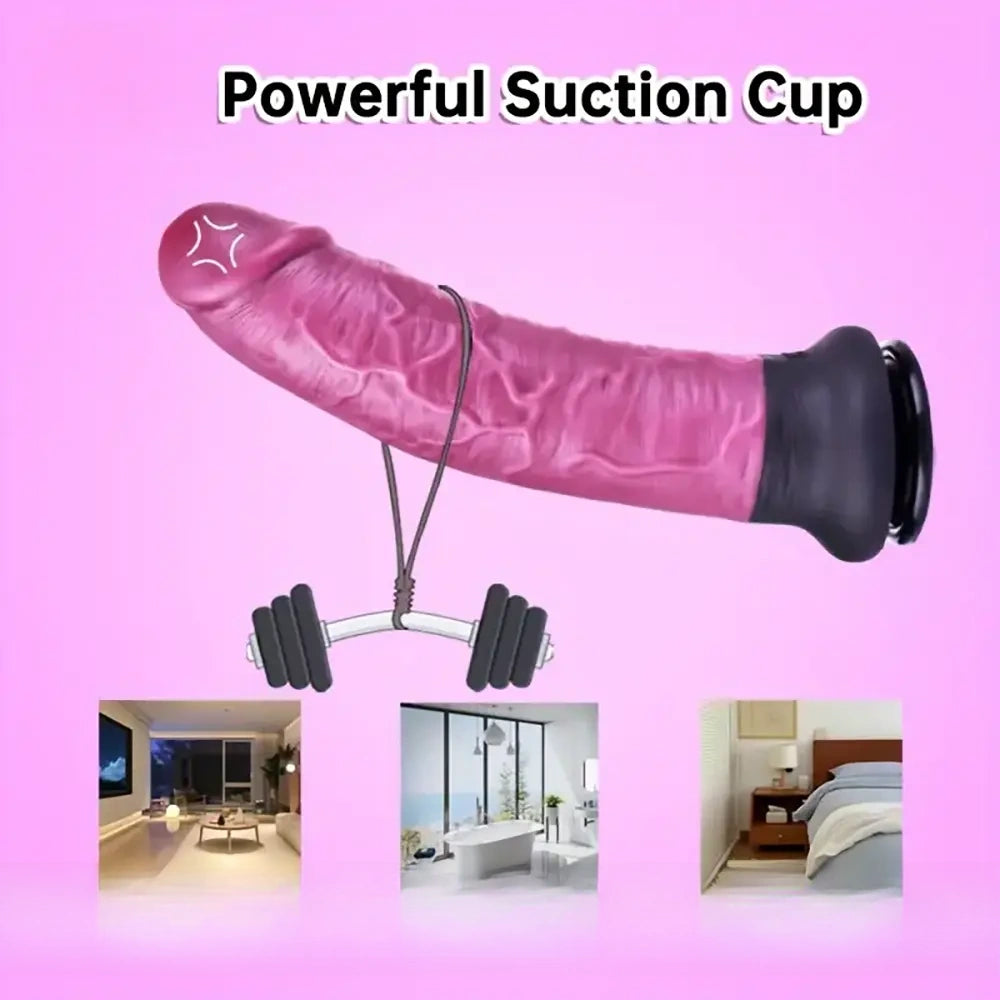 11.22in Unisex Big Silicone Soft Dildo For Anal Vaginal Simulation Sex Toy