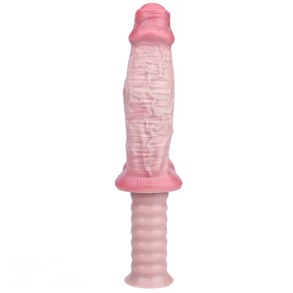 11.29in Real Feeling Uncut Double Layer Silicone Soft Handle Dildo For Sex