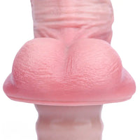 11.29in Real Feeling Uncut Double Layer Silicone Soft Handle Dildo For Sex