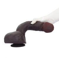 11.35in Real Feeling Dual Density Silicone Big Dildo Vaginal Anal Cock Sex Toy