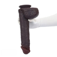 11.35in Real Feeling Dual Density Silicone Big Dildo Vaginal Anal Cock Sex Toy