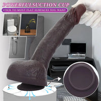 11.35in Real Feeling Dual Density Silicone Big Dildo Vaginal Anal Cock Sex Toy