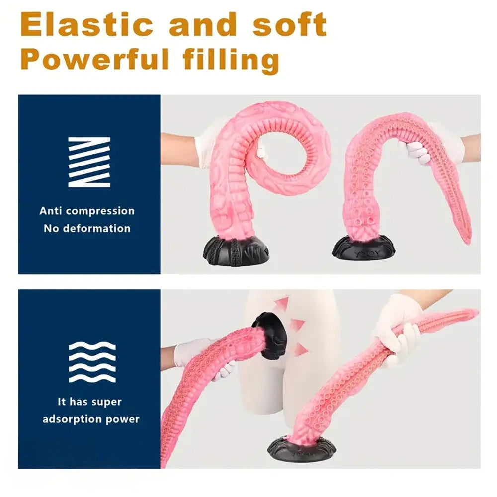 11.3in 13.77in 17.71in 21.65in Octopus Fantasy Creature Huge Long Dildo