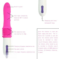 11.3in Rechargeable Automatic Thrusting Dildo Vibrator 10-Speed Vibration