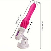 11.3in Rechargeable Automatic Thrusting Dildo Vibrator 10-Speed Vibration