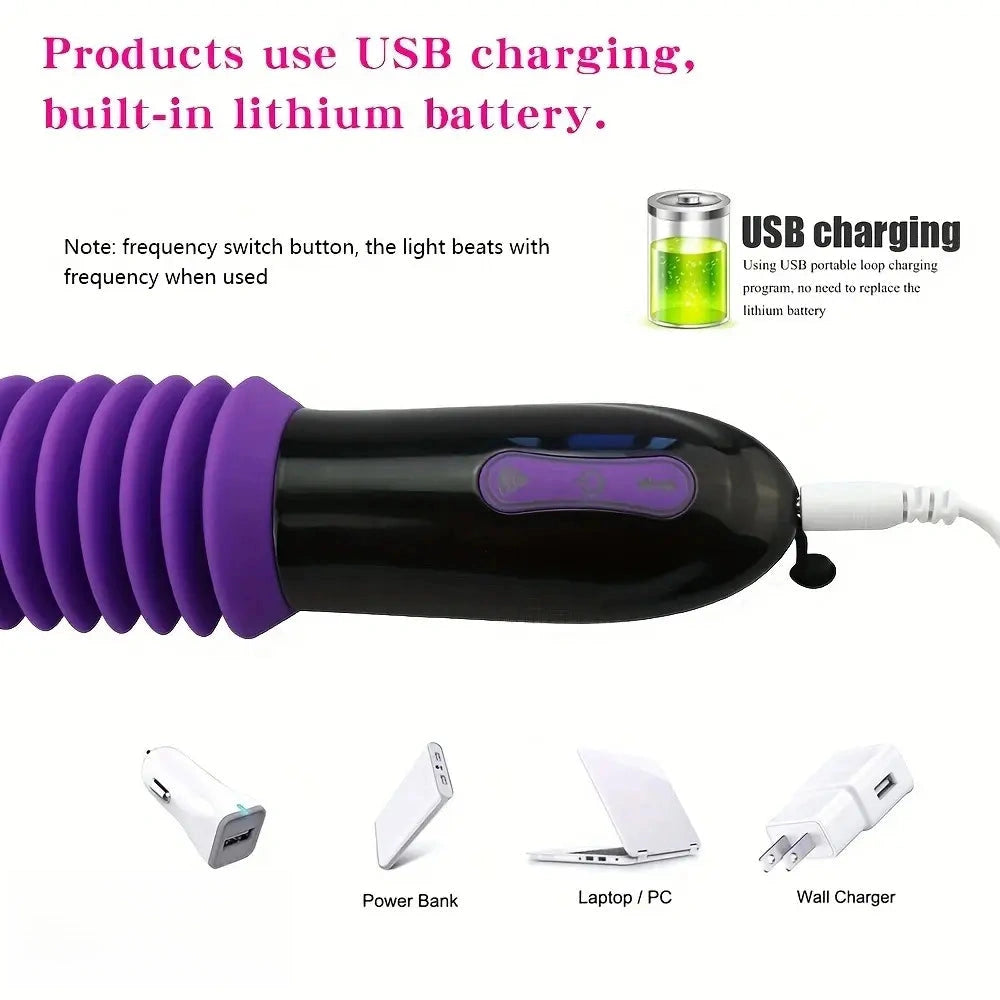 11.3in Rechargeable Automatic Thrusting Dildo Vibrator 10-Speed Vibration