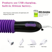 11.3in Rechargeable Automatic Thrusting Dildo Vibrator 10-Speed Vibration