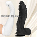 11.41in 12.6in 15in Super Big Silicone Soft Black Fantasy Love Sex Dildo