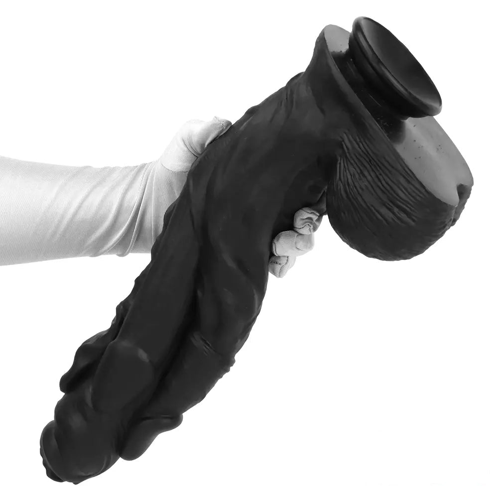 11.41in 12.6in 15in Super Big Silicone Soft Black Fantasy Love Sex Dildo