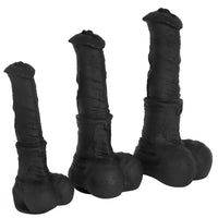 11.41in 13.18in 14.56in Big Long Black Silicone Thick Dildo Indoor Sex Toy