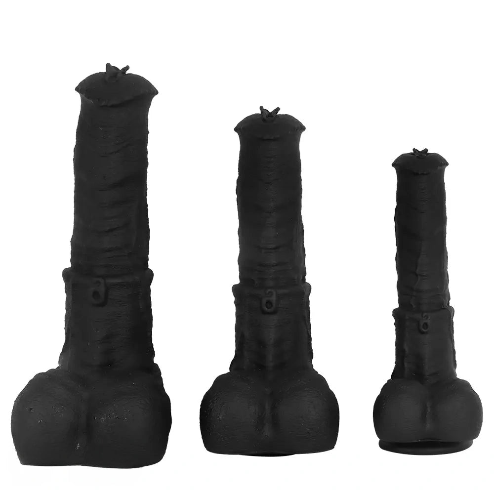 11.41in 13.18in 14.56in Big Long Black Silicone Thick Dildo Indoor Sex Toy