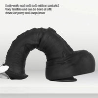 11.41in 13.18in 14.56in Big Long Black Silicone Thick Dildo Indoor Sex Toy