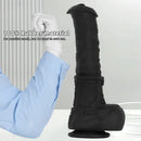11.41in 13.18in 14.56in Big Long Black Silicone Thick Dildo Indoor Sex Toy