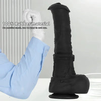 11.41in 13.18in 14.56in Big Long Black Silicone Thick Dildo Indoor Sex Toy