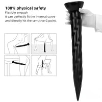 11.41in 14.56in 17.71in Super Large Long Thick Sharp Butt Plug Dildo