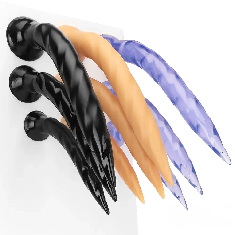 11.41in 14.56in 17.71in Super Large Long Thick Sharp Butt Plug Dildo