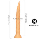 11.41in 14.56in 17.71in Super Large Long Thick Sharp Butt Plug Dildo