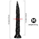 11.41in 14.56in 17.71in Super Large Long Thick Sharp Butt Plug Dildo