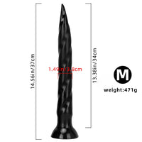 11.41in 14.56in 17.71in Super Large Long Thick Sharp Butt Plug Dildo