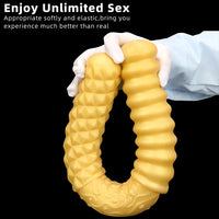11.41in 15in 18.11in Liquid Large Soft Long Silicone Dual Ended Dildo