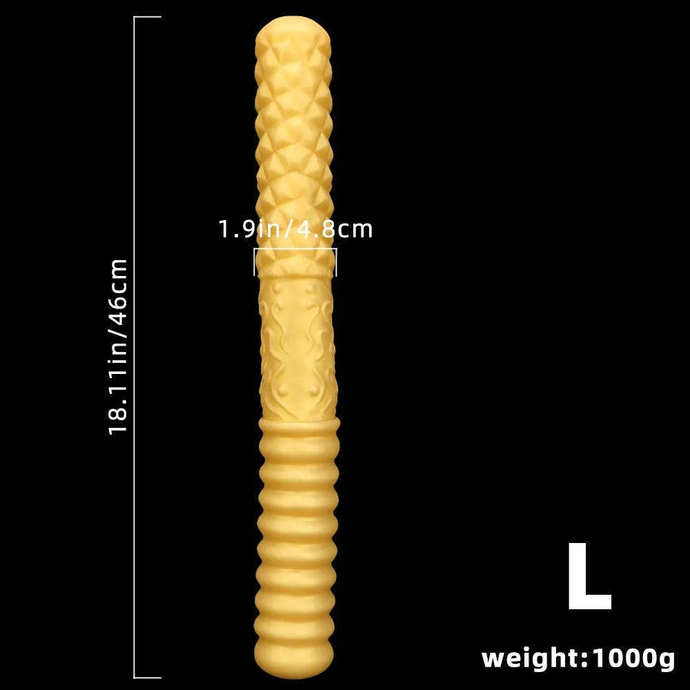 11.41in 15in 18.11in Liquid Large Soft Long Silicone Dual Ended Dildo