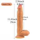 11.41in Large Real PVC Skin Adult Love Dildo For Women Men Sex Toy