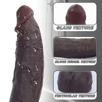 11.41in Real Feeling Dual Density Silicone Big Dildo Anal Stimulation Masturbator