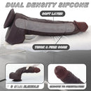 11.41in Real Feeling Dual Density Silicone Big Dildo Anal Stimulation Masturbator