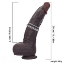 11.41in Real Feeling Dual Density Silicone Big Dildo Anal Stimulation Masturbator