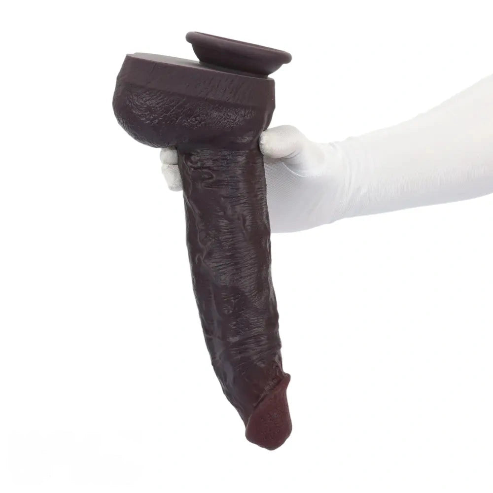 11.41in Real Feeling Dual Density Silicone Big Dildo Anal Stimulation Masturbator