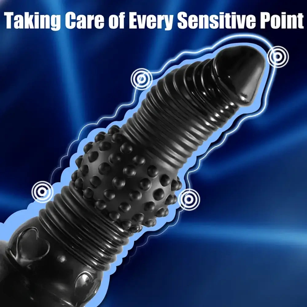 11.41in Textured Dildo With Ridges For Stimulation Bumpy Novelty Dildo