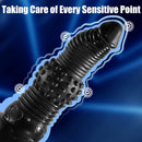11.41in Textured Dildo With Ridges For Stimulation Bumpy Novelty Dildo