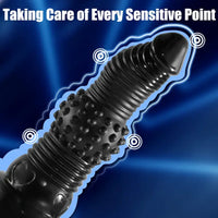 11.41in Textured Dildo With Ridges For Stimulation Bumpy Novelty Dildo