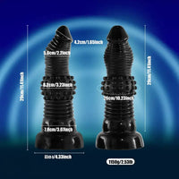 11.41in Textured Dildo With Ridges For Stimulation Bumpy Novelty Dildo