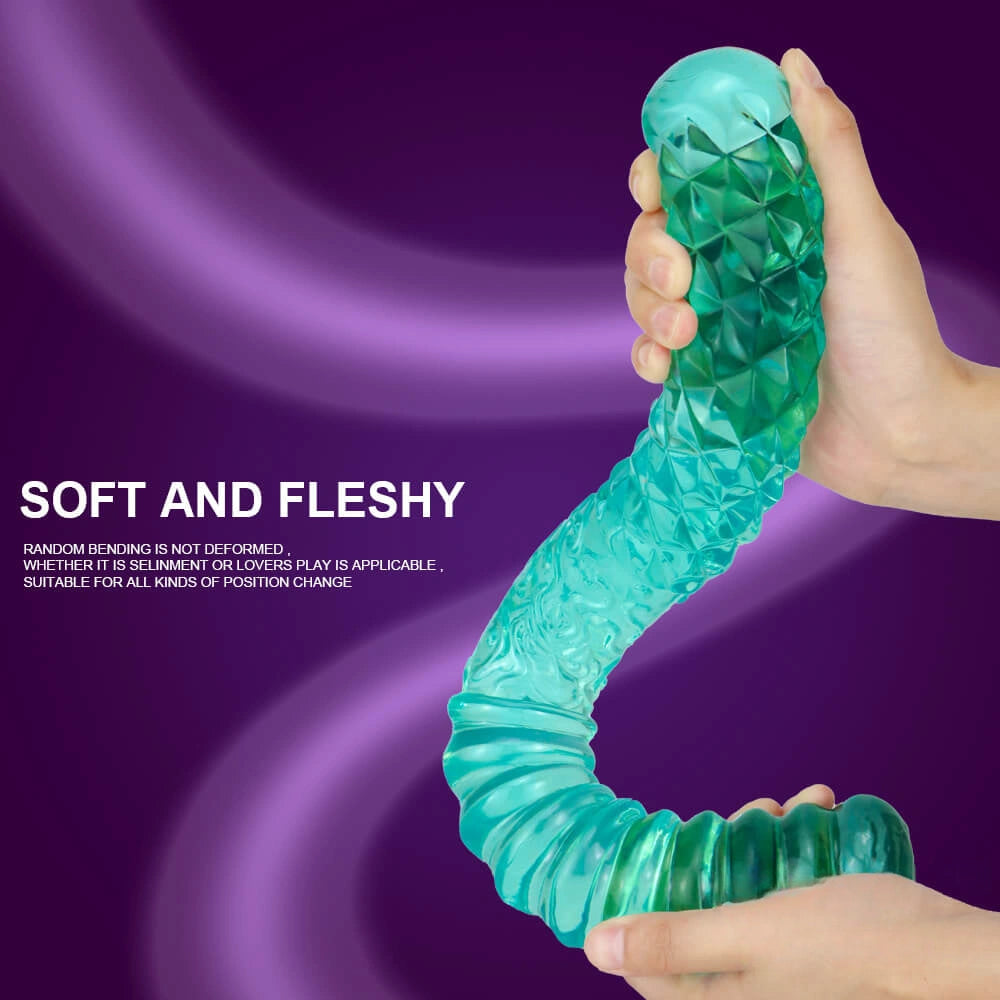 11.42in 14.96in 18.3in Double Ended Thick Long Dildo For Lesbian