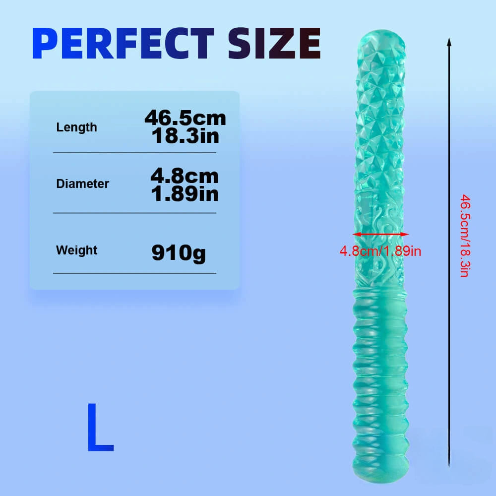 11.42in 14.96in 18.3in Double Ended Thick Long Dildo For Lesbian