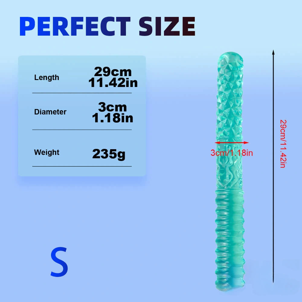 11.42in 14.96in 18.3in Double Ended Thick Long Dildo For Lesbian