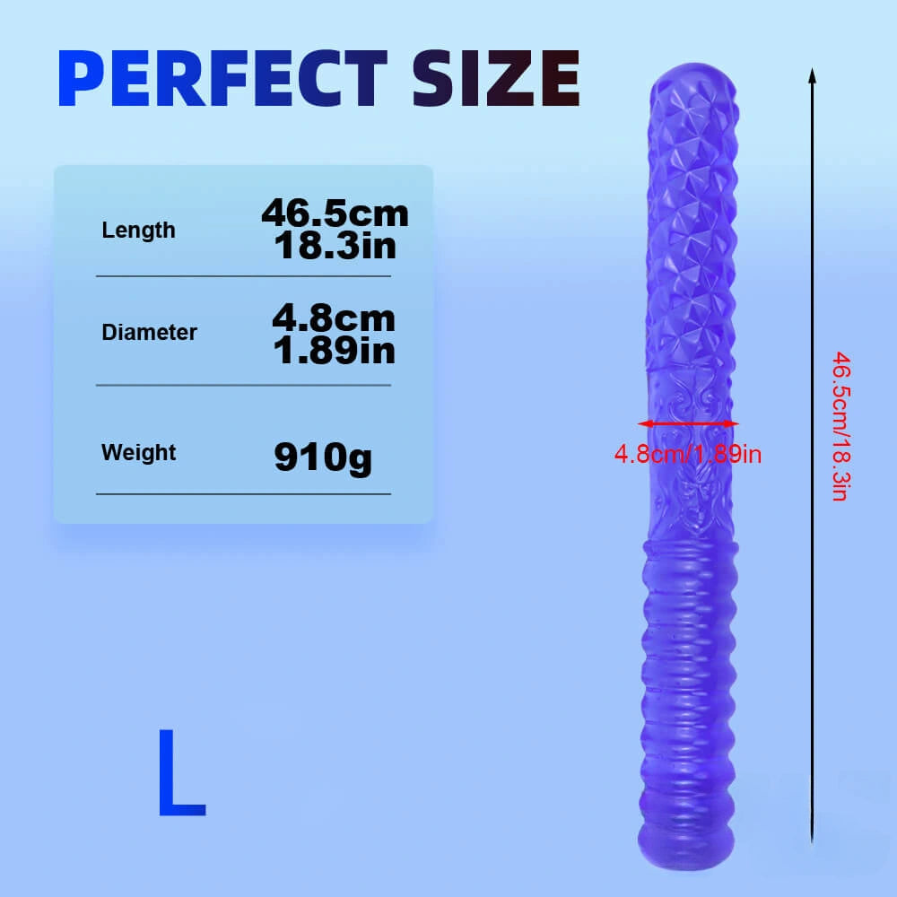 11.42in 14.96in 18.3in Double Ended Thick Long Dildo For Lesbian