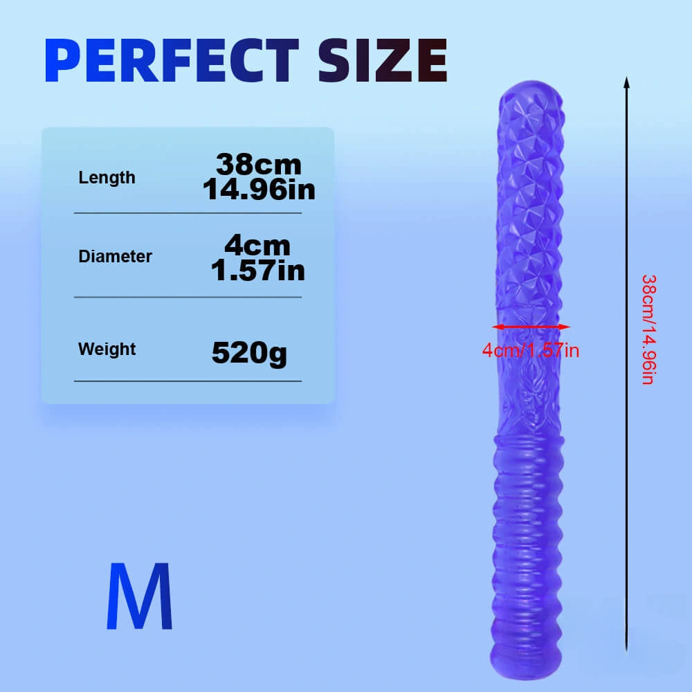11.42in 14.96in 18.3in Double Ended Thick Long Dildo For Lesbian